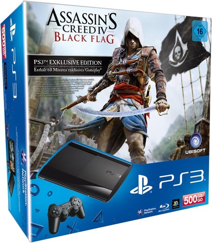 Console ps3 super slim - slim, 500gb